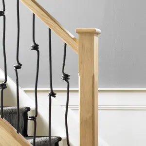 Richard Burbidge Elements Oak Rake Handrail, (L)2.4m (H)55mm