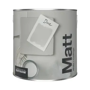 Rust-Oleum Washable Matt Wall Paint - Dove 2.5L