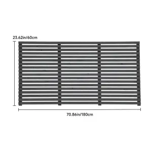 Wooden Fence Panels Pine Wood 1 Panel 180cm W x 60cm H