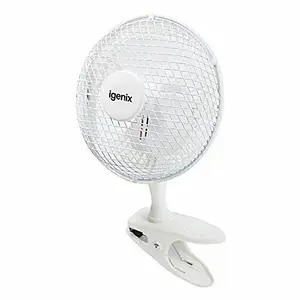 Igenix DF0006 Clip on Desk Fan, 6 Inch, 2 Speed (Pack of 2)