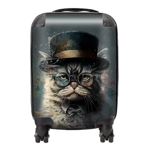 Selkirk Rex Cat Splashart Suitcase - Mini Cabin