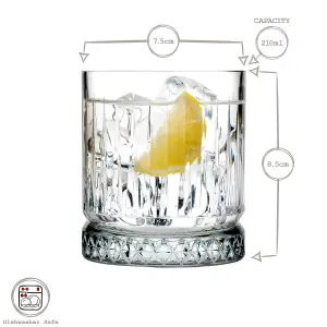 Pasabahce Elysia Whisky Glasses - 210ml - Pack of 12