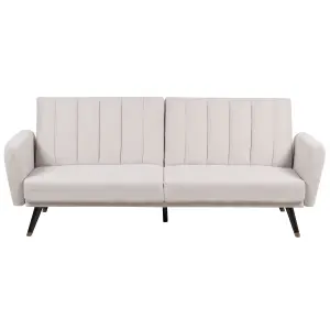 Beliani Glam Sofa Bed VIMMERBY Beige