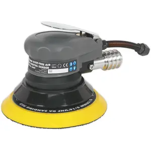 150mm AIR Palm Sander 5mm Orbital - 1/4" BSP - DUST FREE Hook & Loop Pad