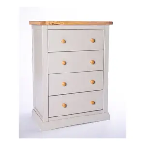 Loreo 4 Drawer Chest of Drawers Wood Knob