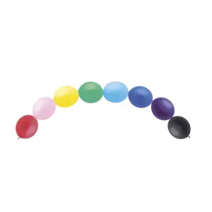 Unique Party Latex Linking Balloons (Pack of 15) Multicoloured (One Size)