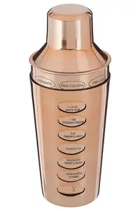 Maison by Premier Recipe Rose Gold Cocktail Shaker