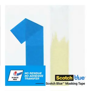 ScotchBlue Blue Masking Tape (L)41m (W)24mm, Pack of 3