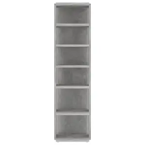 Shoe Cabinet Concrete Grey 27.5x27x102 cm Engineered Wood