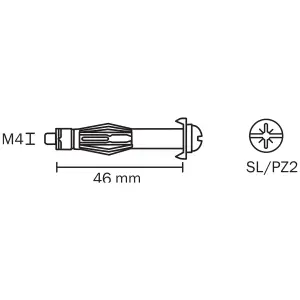 Diall Steel Pan head Hollow wall anchor M4 (L)46mm, Pack of 4