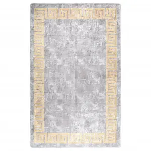 Berkfield Rug Washable 80x150 cm Grey Anti Slip