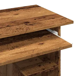 Berkfield Desk Old Wood 80x45x74 cm Engineered Wood