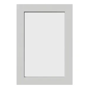 Tydeman Matt grey Shaker Glazed Cabinet door (W)500mm (H)720mm (T)20mm