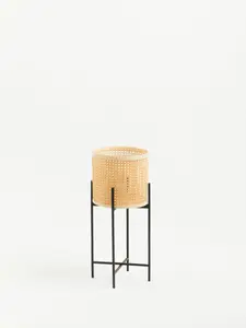 Interiors by Premier Sturdy Large Planter, Handwoven Detailing On Small Outdoor Planters, Contemporary Planter For Flowers