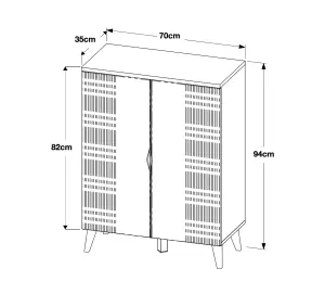 Furneo High Gloss & Matt White Living Room Set TV Stand Display Cabinet Sideboard Azzurro10/12/14 White LED Lights