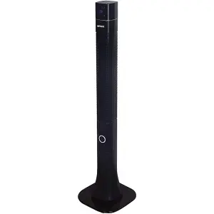 Mylek Tower Fan 48 Inch Cooling Cold Air Stand Fan Remote Control Oscillation and Timer Black