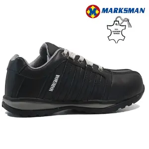 Size 8 Mens Ladies Leather Safety Shoes Boots Work Steel Toe Cap Trainers Ankle Womens