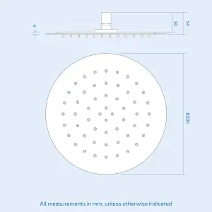 Calla 2 Way Round Rainfall Ceiling and Hand Held Shower with Concealed Thermostatic Control