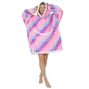 Adult Oversized Hoodie Blanket Soft Fleece One Size Fits All