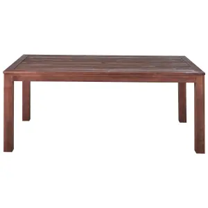 Garden Table Wood Dark Wood TUSCANIA