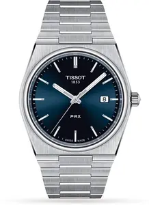 Tissot T-Classic PRX 39.5mm Mens Watch Blue T1374101104100 40mm - Tissot Watches