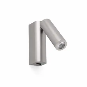 Luminosa Rob LED Indoor Wall Reading Light Satin Nickel