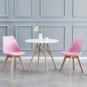 MCC Direct Eva Dining Chairs Set of 2 Pink