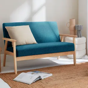 sweeek. 2-seater scandi-style loveseat sofa Isak 114x69.5x73 cm