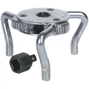 Versatile Oil Filter Claw Wrench for 43mm to 102mm Filters - Durable Steel Construction