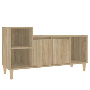 Berkfield TV Cabinet Sonoma Oak 100x35x55 cm Engineered Wood