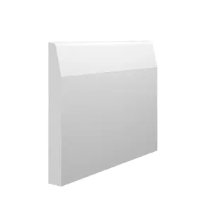 Skirting World Chamfer Round MDF Skirting Board - 145mm x 18mm x 4200mm, Primed, No Rebate