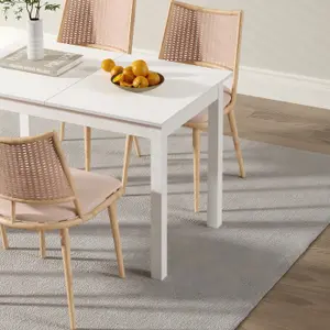 FlexiSpot Extendable Dining Table with Telescopic Slide and Eco-Friendly Board for Daily Use and Gatherings