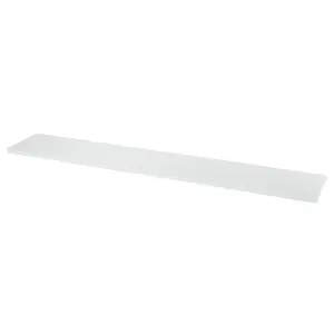 GoodHome Rigga White Rectangular Floating shelf (L)118cm x (D)19cm