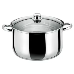 Buckingham Premium Induction Stainless Steel Casserole Cooking Pot , 28 cm, 9.5 L