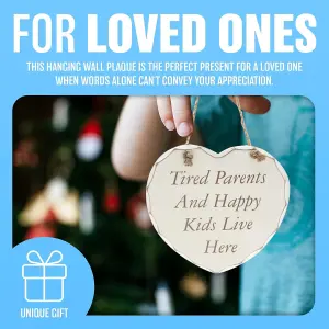 Hanging Wooden Heart Shaped Plaque Home Decoration Message Give A Girl Shoes And She Can Conquer The World