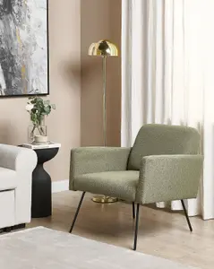 Armchair NARKEN Fabric Olive Green