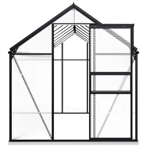 Berkfield Greenhouse with Base Frame Anthracite Aluminium 9.31 m2