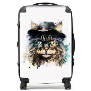 Norwegian Forest Cat Splashart Suitcase - Medium