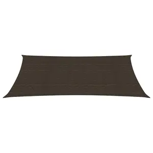 Berkfield Sunshade Sail 160 g/m2 Brown 3x6 m HDPE