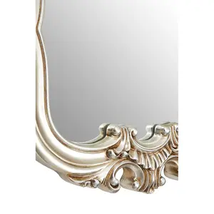 Interiors by Premier Champagne Finish Rose Crest Wall Mirror