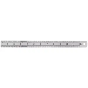 Draper Stainless Steel Rule, 300mm, 12" 22671