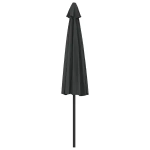 Berkfield Balcony Parasol with Aluminium Pole Anthracite 300x150 cm Half