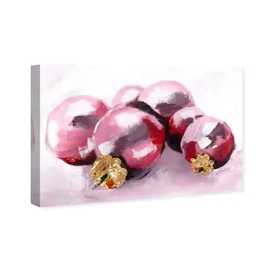 Pink Christmas - Wrapped Canvas Print 25.4 cm H x 38.1 cm W x 3.8 cm D