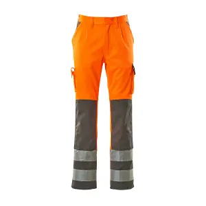 Mascot Safe Compete Olinda Trousers - Hi-Vis Orange/Anthracite   (38.5) (Leg Length - Short)