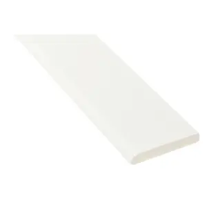 Upvc plastic trim white 40mm x 6mm  5mtr long