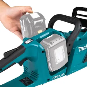 Makita DUC355Z Twin 18v / 36v LXT Cordless 35cm 14" Chainsaw Lithium Ion - Bare