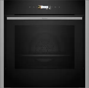 NEFF B54CR71N0B Built-in Pyrolytic Single Multi-function pyrolytic Oven - Black & stainess steel