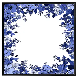 Winter floral frame (Picutre Frame) / 12x12" / Brown