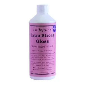 Littlefair's - Clear X Strong Indoor Wood Varnish - Gloss - 500ml