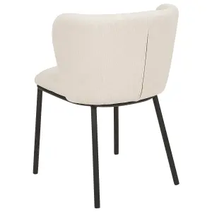 Set of 2 Dining Chairs MINA Off-White